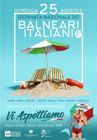 Domenica 25 agosto tutti in spiaggia per la Giornata Nazionale dei Balneari Italiani!