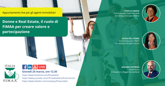Webinar Live FIMAA "Donne e Real Estate" il 25.03.2021 alle ore 12:30