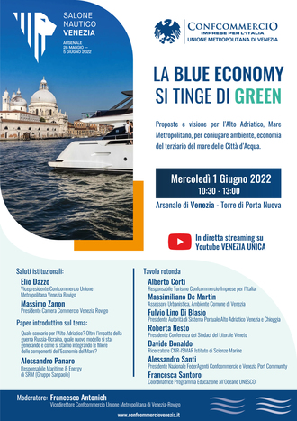 La Blue Economy si tinge di Green: Confcommercio Unione Metropolitana Venezia torna al salone nautico con il forum sull'economia del terziario del mare
