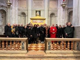 Ottici di Confcommercio Venezia e Rovigo in pellegrinaggio al Santuario di Lucia per la solennità della loro patrona.